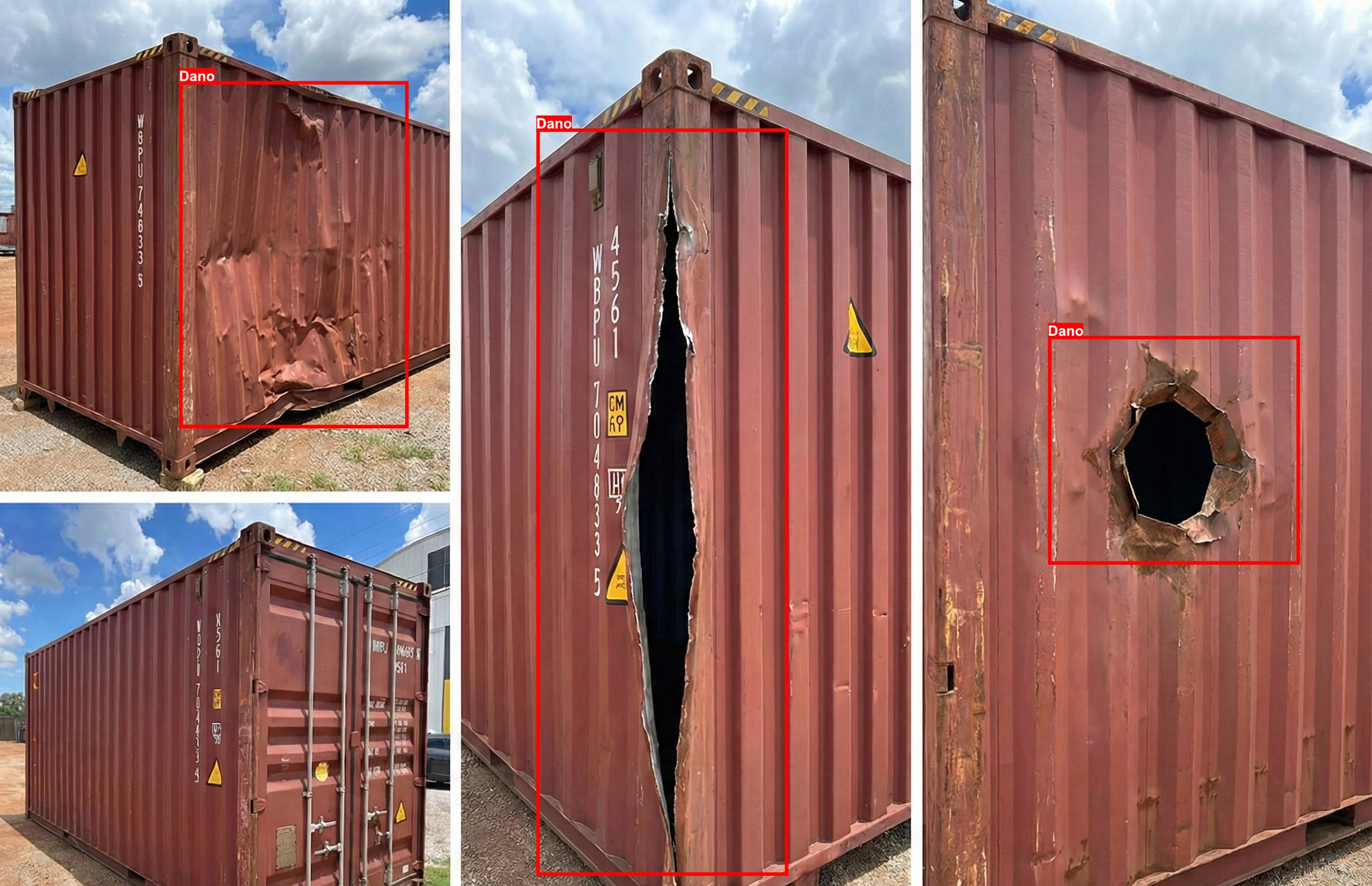 Sistema de detecção de avarias em containers com visão computacional e IA